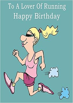 Running Happy Birthday Card: Amazon.co.uk: Office Products