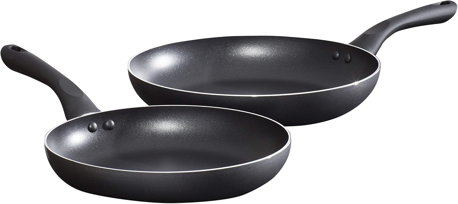 ProChef CKW1849GE 2PC Aluminium Fry Pan Set with Soft Grip Handle and