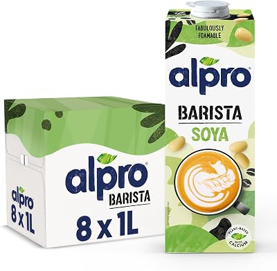 Alpro Bebida Vegetal de Soja Barista - Pack de 8 x 1L