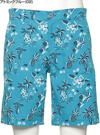 Amazon プーマ ゴルフ Puma Golf ゴルフウェア メンズ ゴルフ アロハプリント ショートパンツ アトミックブルー 02 Sサイズ スポーツ アウトドア
