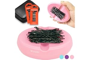 Sizobi Bobby Pin Holder,Magnetic Pin Cushion,Sewing Pins,Pin Holder,Magnetic Bobby Pin Holder,With 20 Bobby Pins and Storage Box