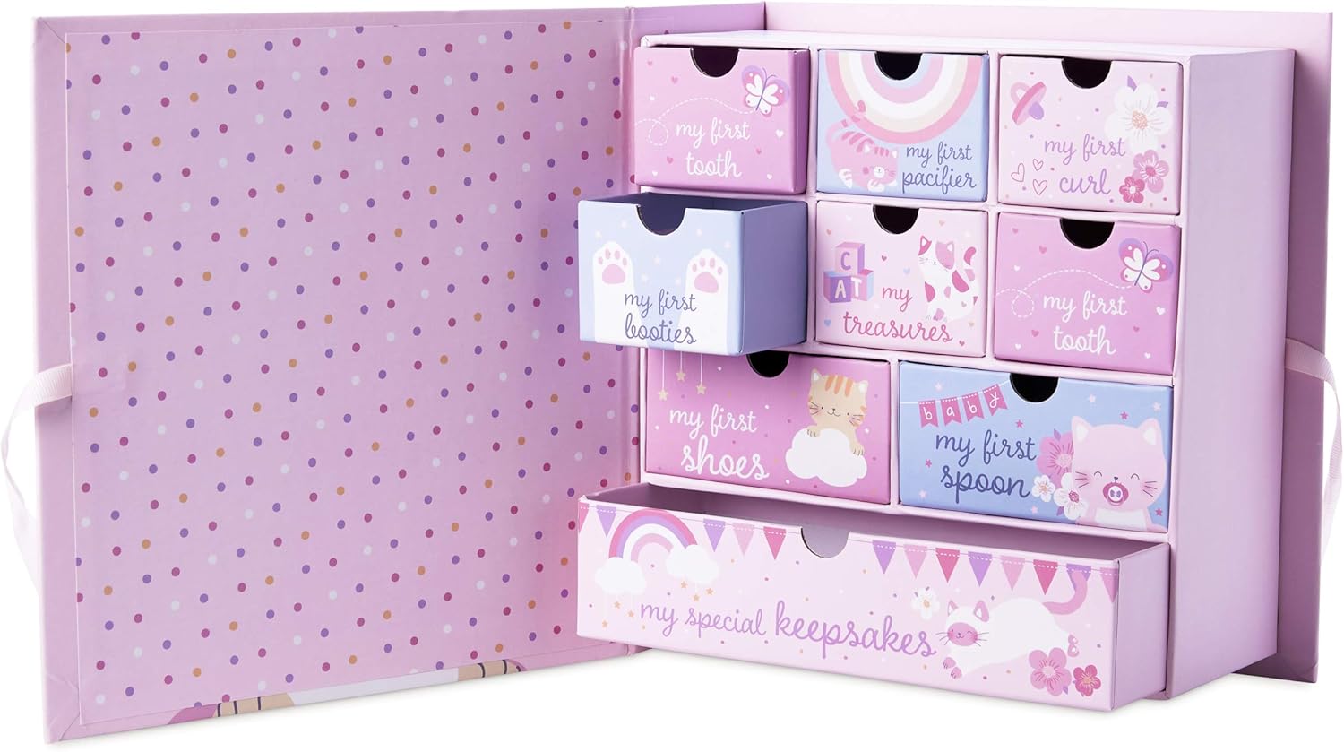 baby milestone keepsake storage box