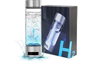 AYYUFE 3000 PPB Hydrogen Water Bottle with Timer Function (3-Min & 6-Min) – Hydrogen Water Generator with SPE PEM Technology – Portable Water Ionizer for Home, Office, Travel, and Daily Hydration