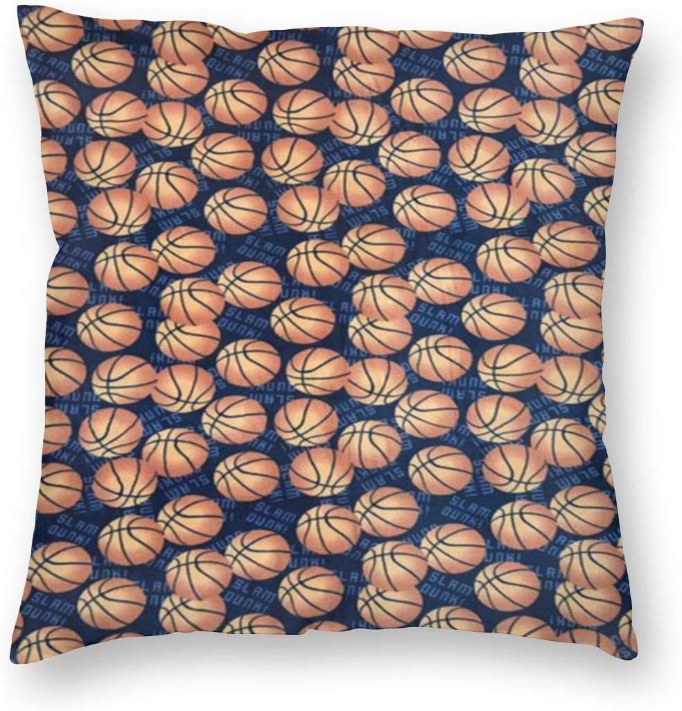 DayToy Square Throw Pillowcase Cover Basketball Cushions Covers with