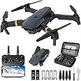 JEAOUSM E58 Drone with Camera for Adults/Kids Foldable RC Quadcopter Drone with 4K HD Camera, WiFi FPV Live Video, Altitude H