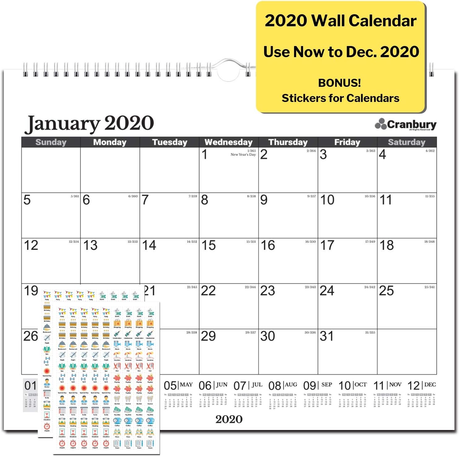 Best 2019 spiral desk calendar