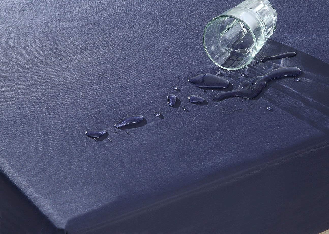 AC Pacific 6" Foam Mattress Covered in a Stylish Navy Blue Waterproof Fabric, Twin, Navy Blue: Furniture & Decor