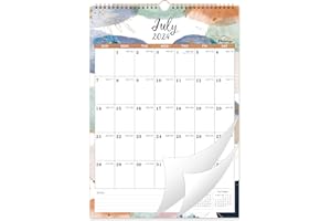 PLANRAGE 2024-2025 Calendar - Wall Calendar 2024-2025, 18 Monthly Wall Calendar from Jul. 2024 - Dec. 2025, 12" x 17", Perfect for Home & Office Planning