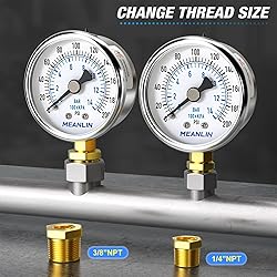MEANLIN MEASURE 0~200Psi Dry Pressure Gauge