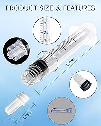 3ml Luer Lock Syringe without Needle - 3cc Plastic