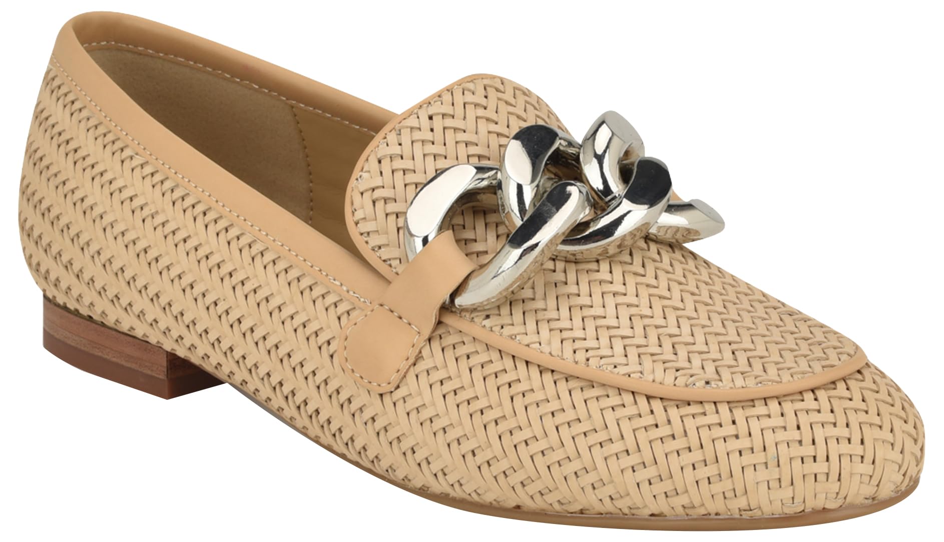 Nine West Women’s AspynP2 Flat, Light Natural Raffia 110, 7