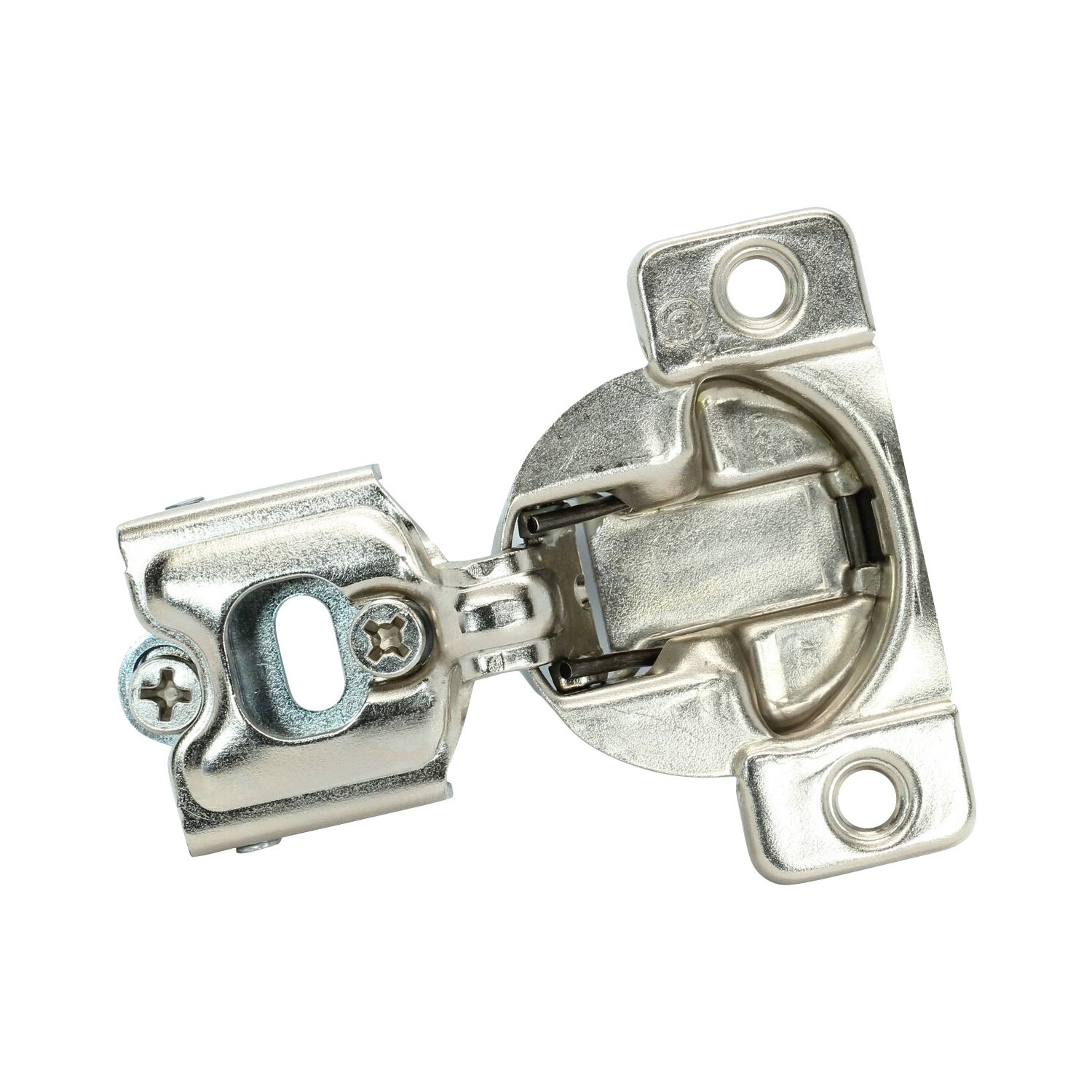 2 Pack Rok Hardware Grass TEC 864 108 Degree 1/4" Overlay Self Close Screw On Compact Cabinet Hinge 04396-15 3-Way Adjustment