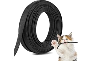 50ft 1/2 Braided Wire Loom PET Cable Loom Expandable Braided Cable Sleeving Mesh Automotive Split Wire Loom for TV, Computer,