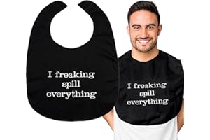 THE TASTELESS COLLECTION Adult Bibs For Men and Women - Gag Gifts For Adults Funny, Best Gifts for Elderly Man, Over the Hill Gag Gifts for Men Bibs