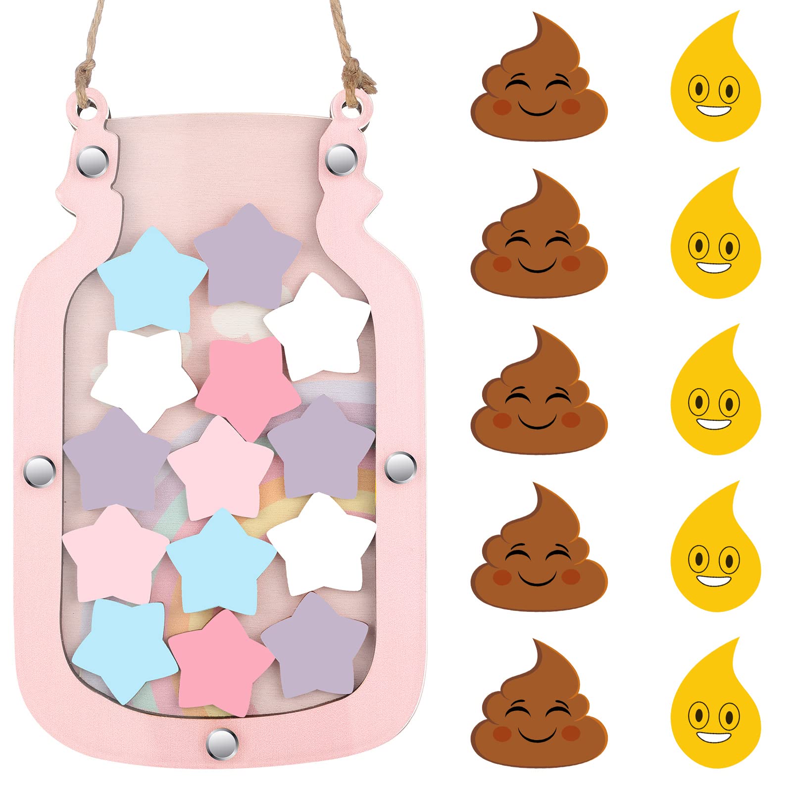 Photo 1 of Qunclay Reward Jar for Kids Pot Training Reward Jar Classroom Incentive Good Behavior Responsibility Chart for Christmas Boys Girls Gift(Vivid Style)