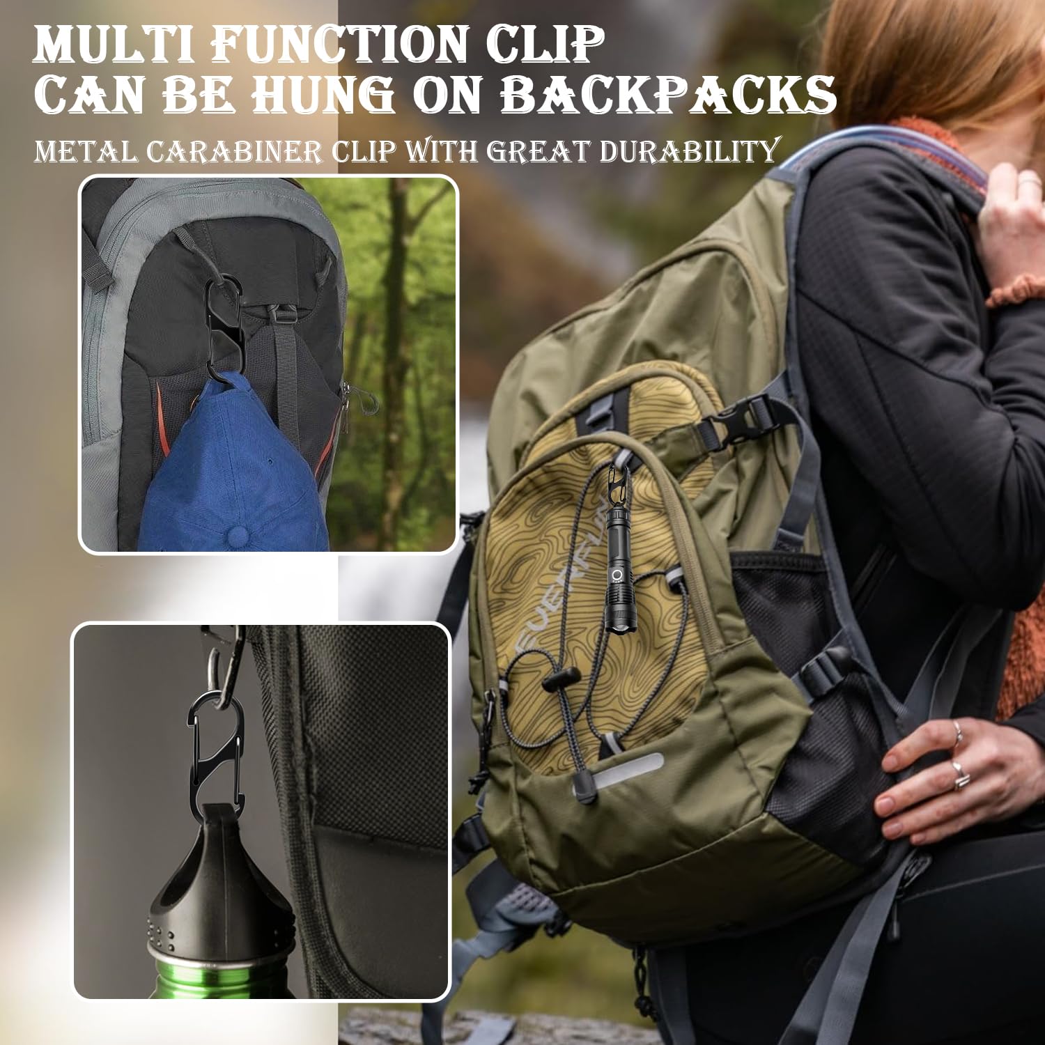 CooBigo 20 Pack Extra Small Carabiner Clip Mini S Carabiner Clips 1 1/4