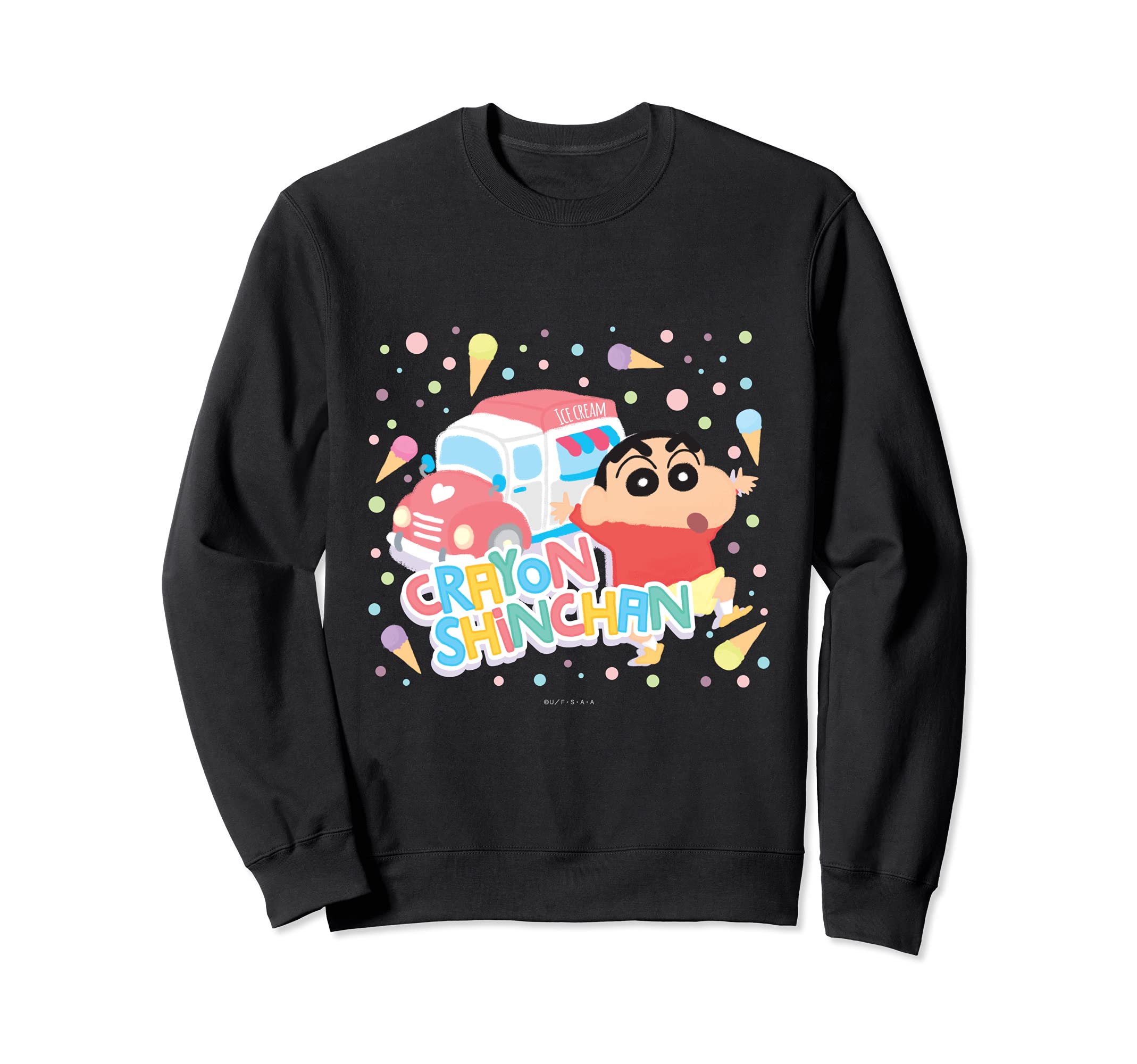 Crayon Shin-chan Ice cream wagon Crayon touch Sweatshirt