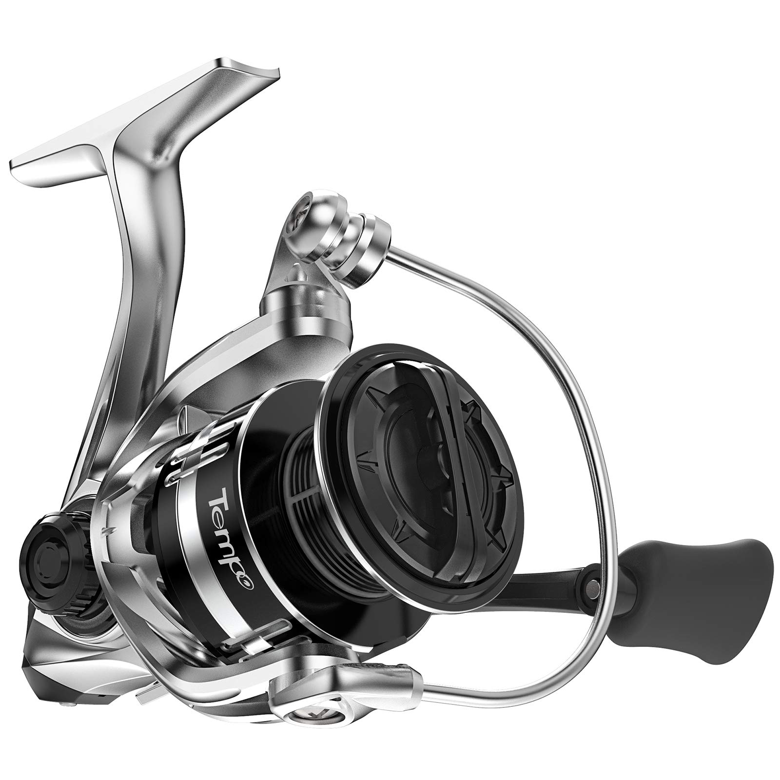 Spinning Reel Tempo - New Vertix Fishing Reel,10+3 BB Light Weight &Durable -Stainless Steel Main Shaft, Collapsible Alu. Handle- Ultra Smooth Powerful Reel with Carbon Fiber Drag(N-Vertix 1000)