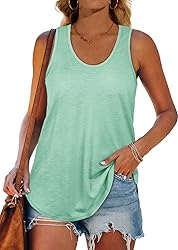 XIEERDUO Loose Tank Tops for Women Flowy Tank Tops