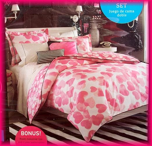 Amazon Com Teen Vogue Bedding Full Queen Hearts Comforter Set
