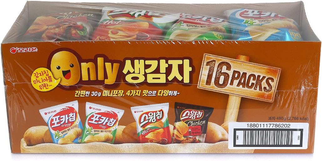 Korean Snack Pack Mini Snacks Mix Variety Pack - Delivery(within 7 days) (Orion 16 Count)