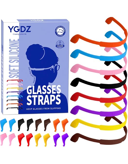 Correas Para Gafas Deportivas – 4 Unidades Negras, Ajustables, Antideslizantes, Para Hombre, Mujer Y Niños