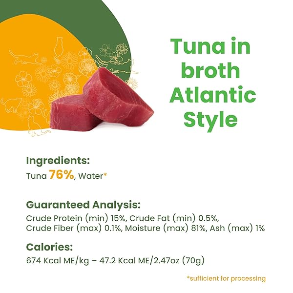 ALMO NATURE HQS NATURAL WET CAT FOOD TUNA IN BROTH ATLANTIC STYLE 2.47 OZ (PACK OF 24)