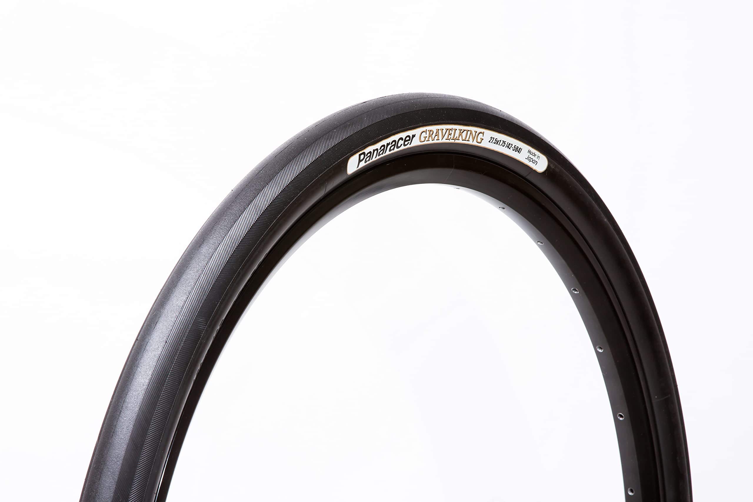 Panaracer GravelKing Slick TLC Folding Tyre : Black, 27.5 x 1.75 — image 1