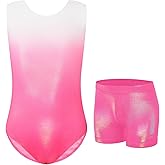 Jinhiteam Girls Gymnastics Leotards Size 2-9 Years Old Multicolor Sleeveless Little Kids Bodysuits Tumbling Outfit