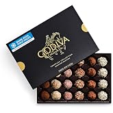 Godiva Signature Belgian Chocolate Truffles Gift Box, Gourmet, 24 Pc | Belgian dark &amp; milk chocolate truffles, Ganache centers, Kosher, Black gold-accent box, Great for gifting