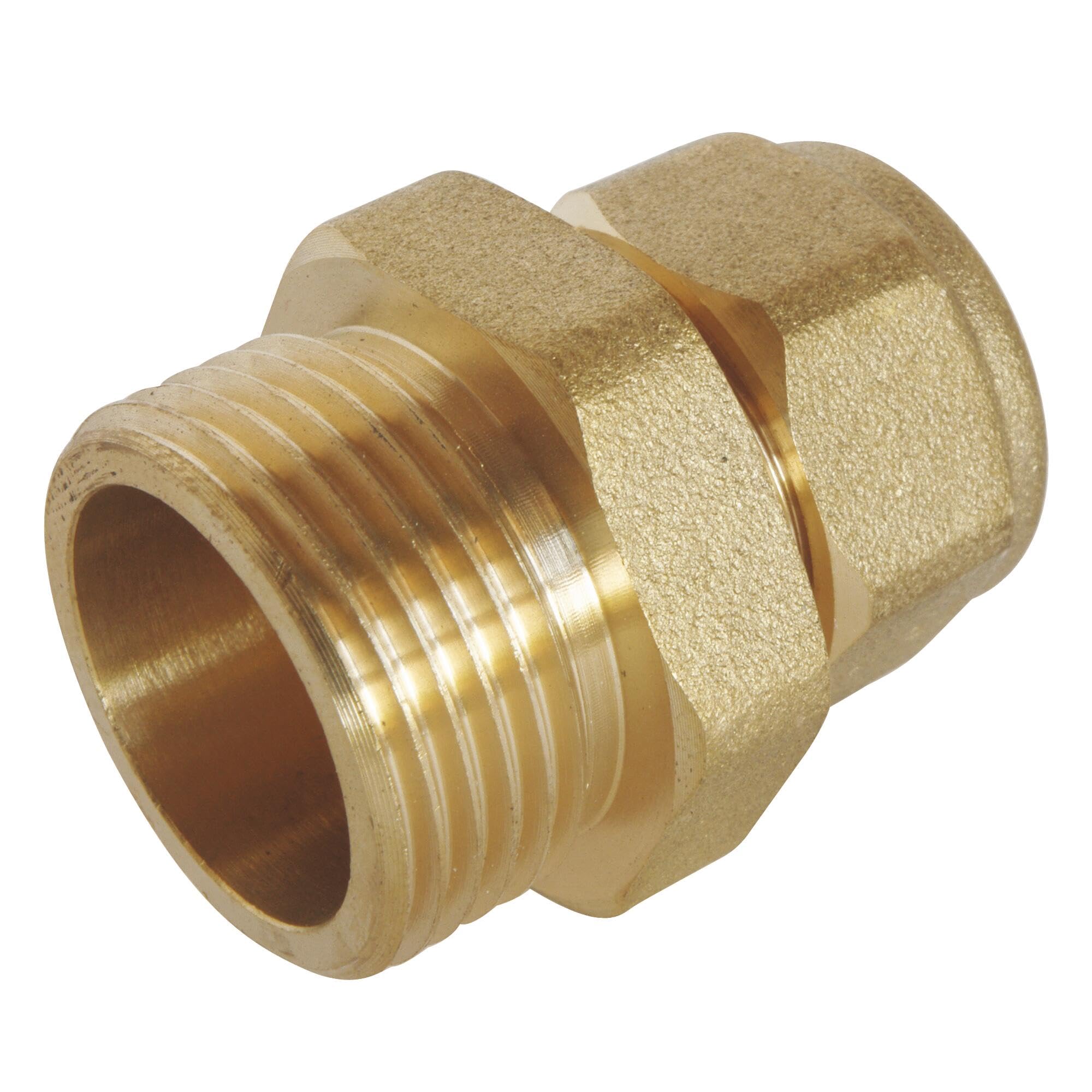 SOMATHERM FOR YOU - Straight Compression Fitting (Screw-on) for PER Tube Ø16 - Male 20/27 (3/4 inches)