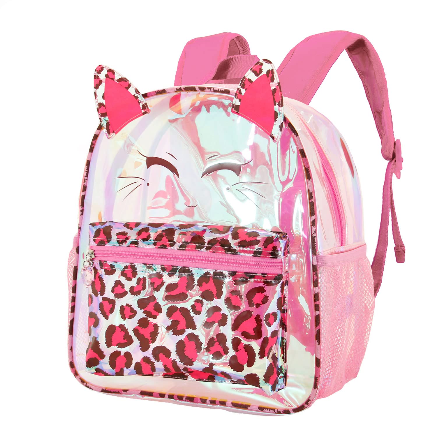 Oh My Pop! Feline-Small Laser Backpack, Pink