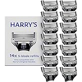 Harry's Original Razor Blades for Men - 14 Count - Premium Razor Blade Refill Cartridges - German Engineered