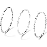 Gokeey Gold Rings for Women Non Tarnish, Dainty 14K Gold Plated Stackable Thin Thumb Ring Set Trendy Pinky Wedding Bands Engagement Rings for Women Size 4 5 6 7 8 9 10 11