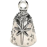 Guardian Bell Sentiment Good Luck Bell w/Keyring & Black Velvet Bag | Motorcycle Bell | Lead-Free Pewter | Made in USA