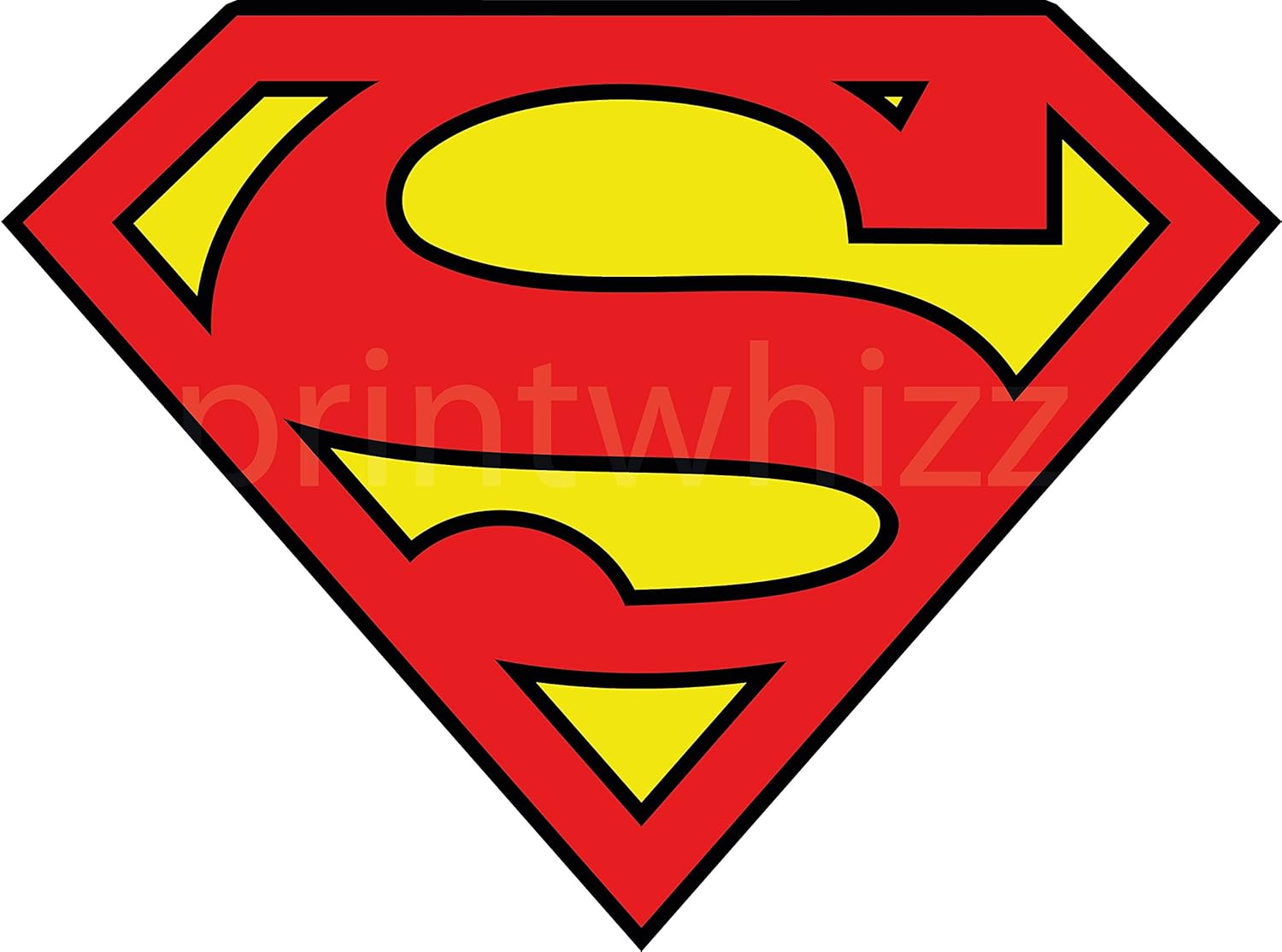 3 x 80 mmx60 mm Crest Logo Superman en vinyle Sticker mural Voiture