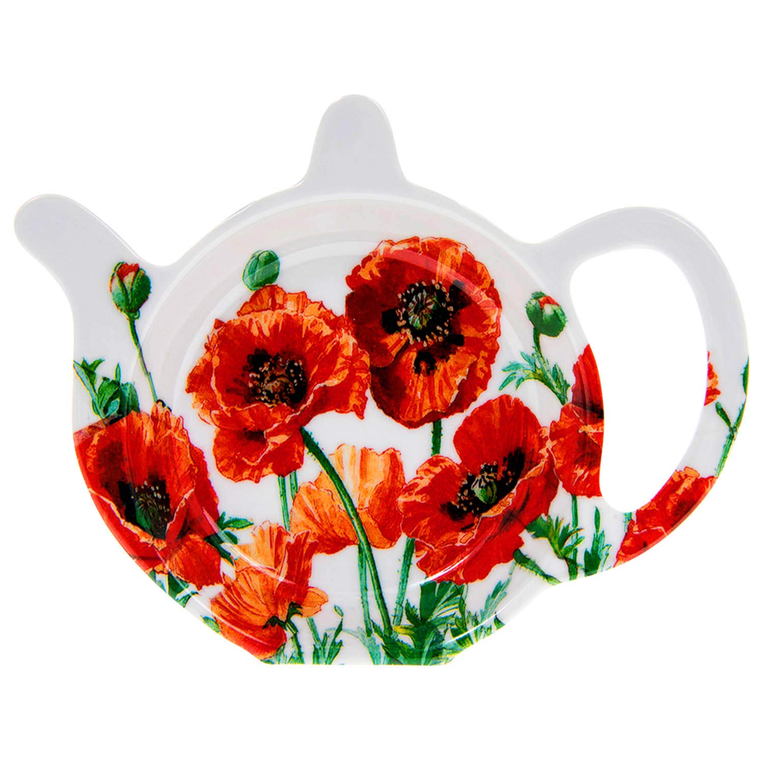 The Leonardo Collection Wild Poppy Field Tea Bag Tidy Kitchen Cooking