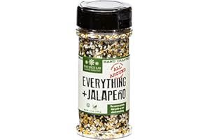 The Spice Lab Everything Bagel Seasoning Blend w/Jalapeno - 4.6 oz. Shaker - Premium Gourmet PALEO and KETO Approved Spice - The Perfect Spicy Everything Seasoning - 7120