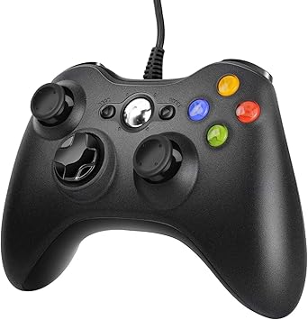 Jamswall Manette Xbox 360 Manette Pc Joystick Pour Xbox 360 Et Windows 7 8 10 Connection Usb Amazon Fr High Tech