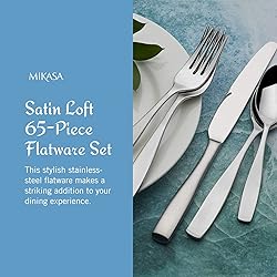 Mikasa, Satin Loft Flatware Service for 12, 65