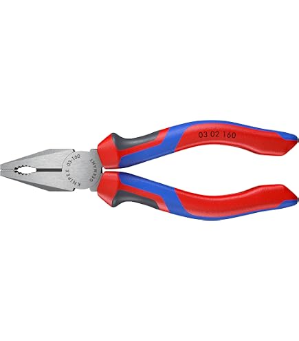 KNIPEX 03 02 180 Comfort Grip Combination Pliers, 7.25-Inch - Side