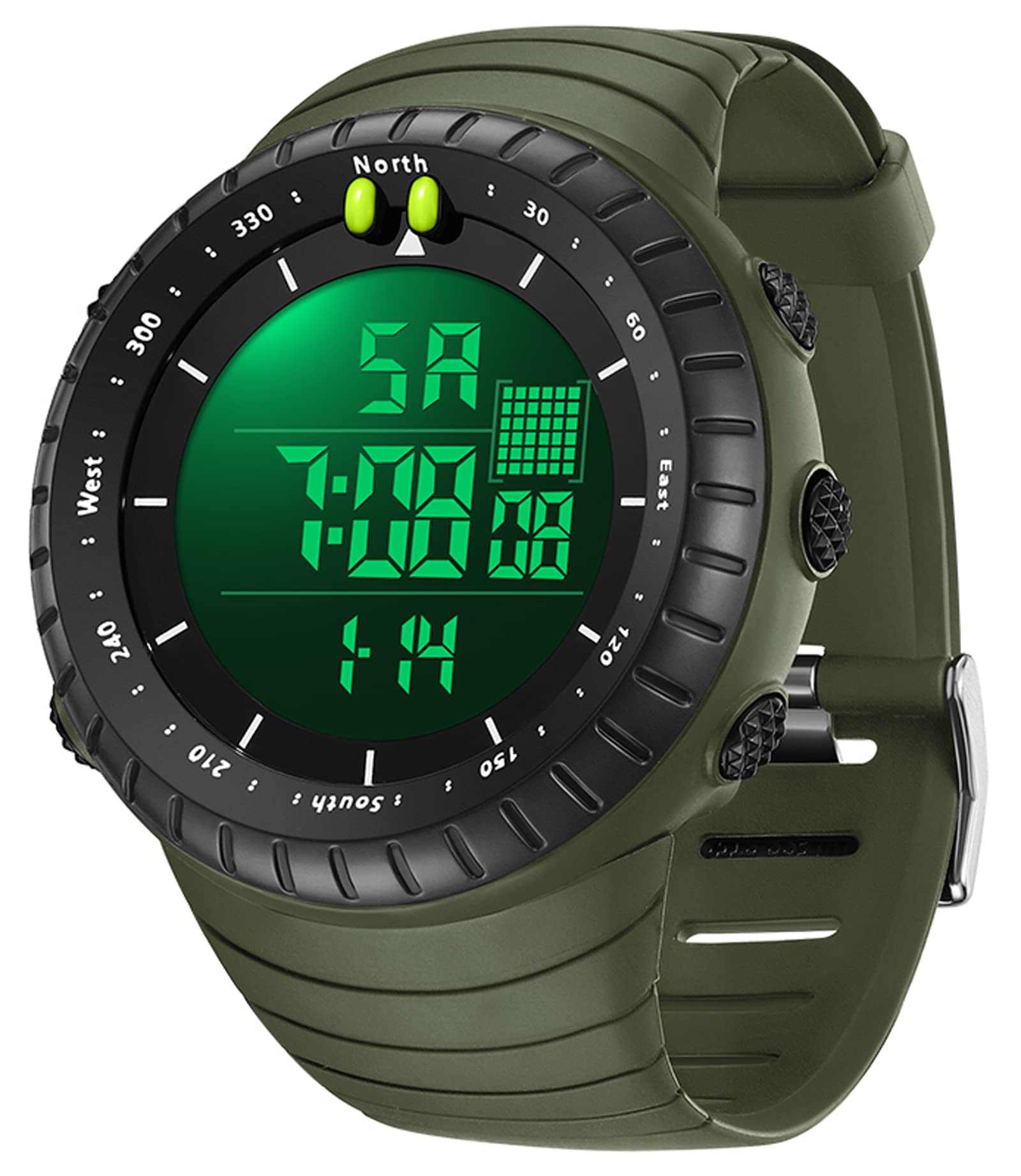findtime Mens Digital Watch Military Waterproof Large Dial Alarm Stopwatch Sports Running Watch Outdoor Electronic Tactical Watches for Men