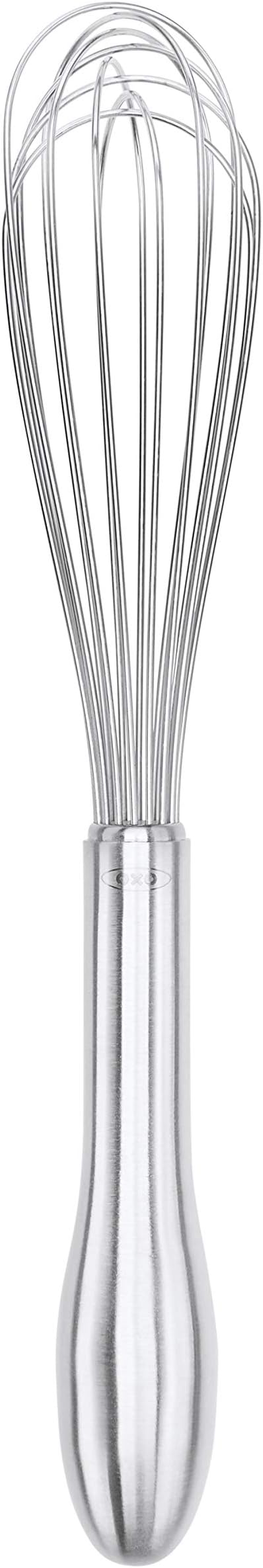 OXO Steel Whisk 22.5 cm Narrow Stainless Wires Brushed Handle