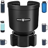SEVEN SPARTA Car Cup Holder Expander for 32-46oz Large Bottles &amp; Tumblers | Larger Version Fits Yeti 46oz, Hydro Flask &amp; Nalgene, Upgraded Adjustable Offset Base, Fits 3.5"-4" Bottles, Mugs &amp; Tumblers