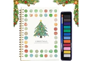 Cahiers d'aquarelle avec 12 illustrations, livre de coloriage aquarelle pour débutants, kit de peinture d'animaux adaptés aux