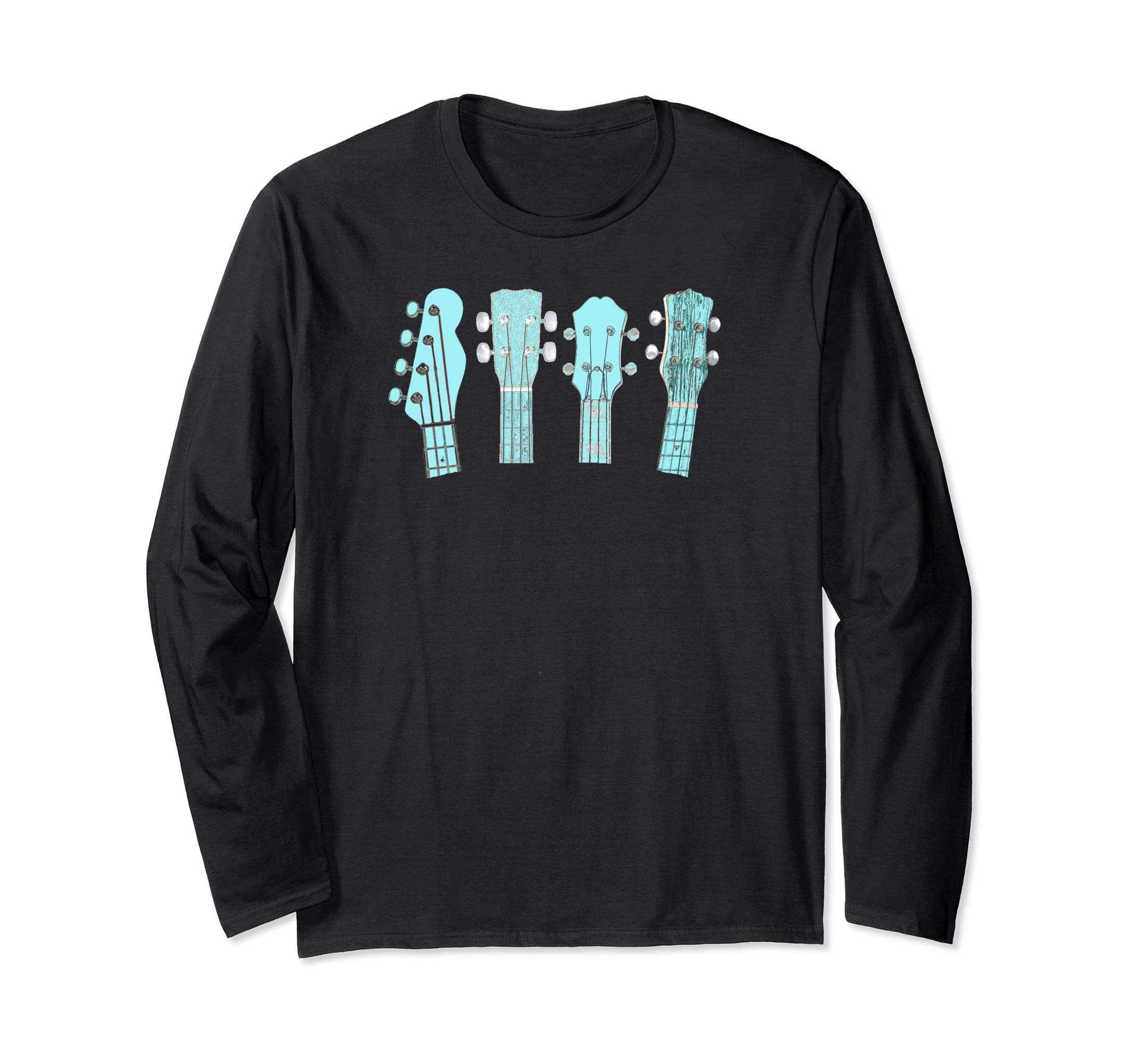 Four Ukulele necks Long Sleeve T-Shirt