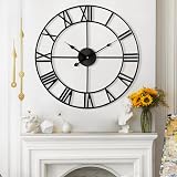Mee 2ou Wall Clock 40cm Non-Ticking Vintage Silent 16 Inch Roman Numerals view 8