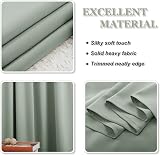 PONY DANCE Green Sage Short Eyelet Blackout Curtains 52 x 36 Inch 2 Panels view 7
