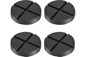 DEDC Floor Jack Pads 4 Pcs,Universal Rubber Pinch Weld Protector Jack Adapter Pads/Pucks, Car Lift Frame Rail Protection Accessories