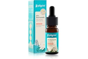 Pilgrim 10% Niacinamide Face Serum For Acne Marks 10ml | Helps to Fade Blemishes & Dark Spots | Oil Control | Helps in Bright